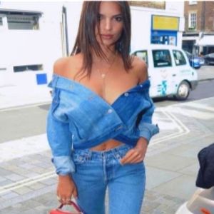 Top shop denim top